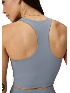 NWT Fabletics Anywhere Cropped Built-In Bra Tank- L